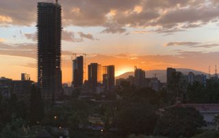 Sunset over Addis Abeba