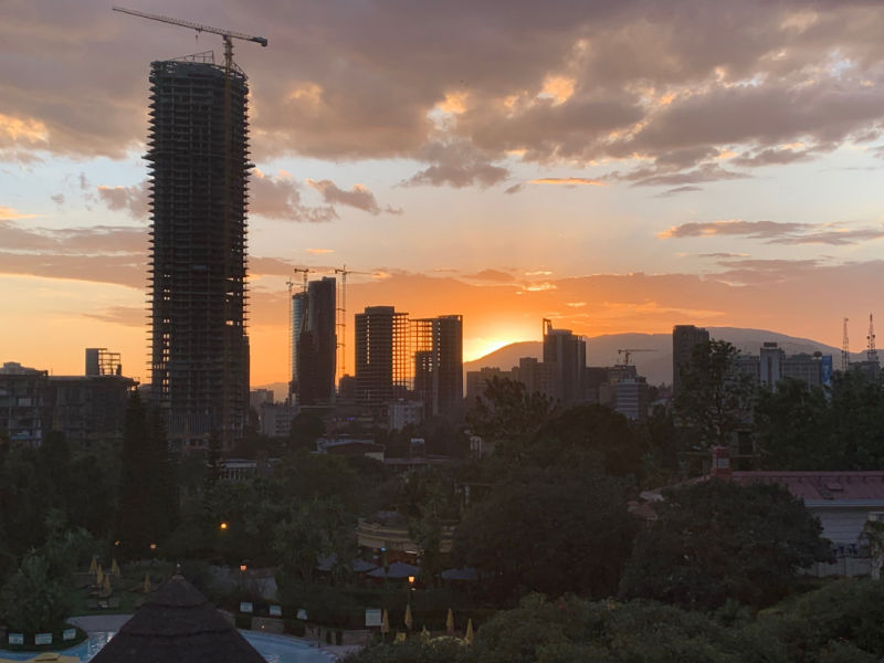 Sunset over Addis Abeba